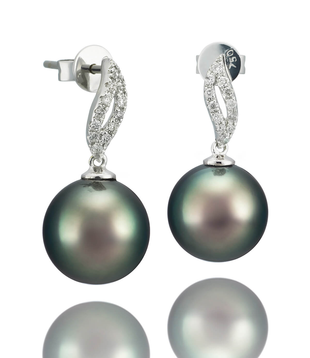 Minimalist Black Pearl Stud Earrings – 925 Sterling Silver With Minimalist Black Pearl Stud Earrings – 925 Sterling Silver With