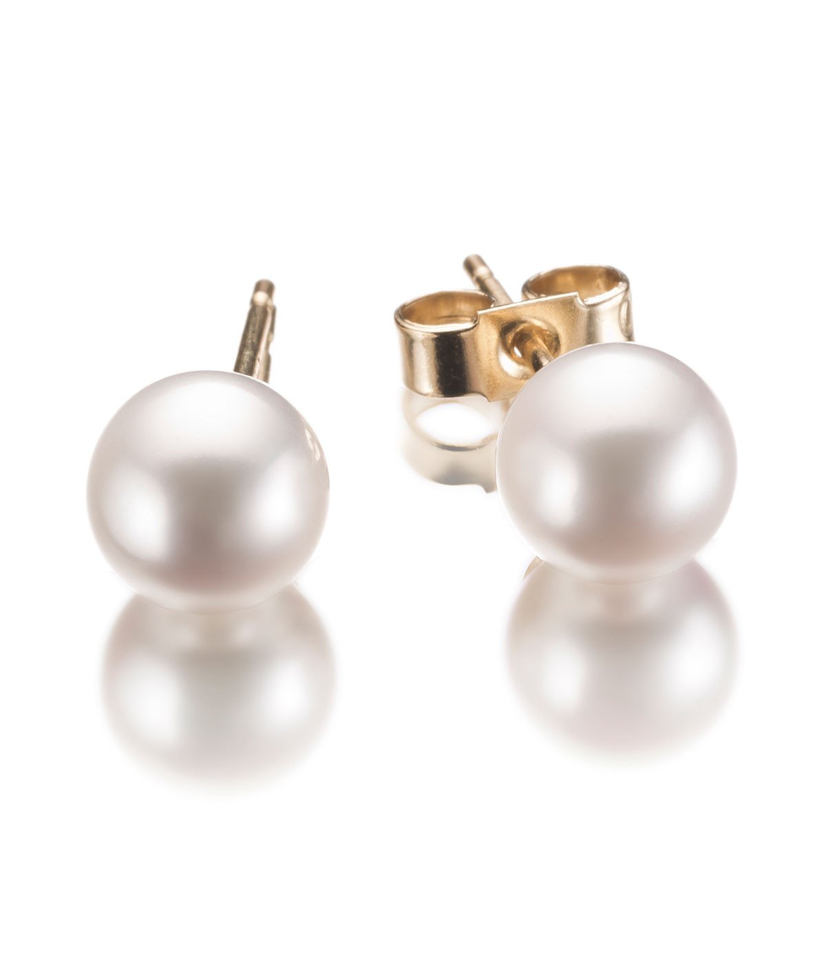 Gold Pearl Earrings