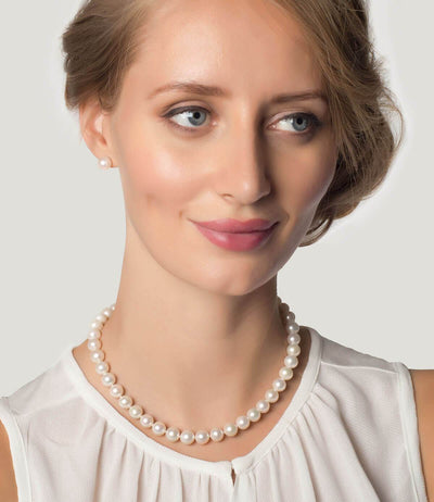 Pearl Choker Necklace Sterling Silver Freshwater