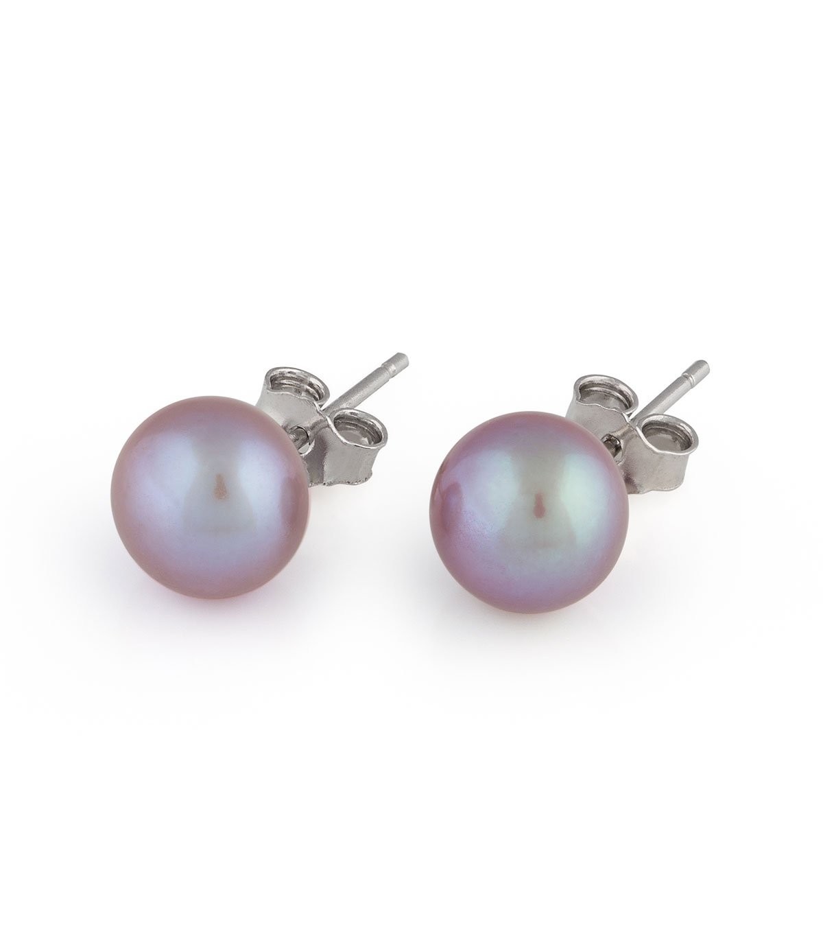 Pink Pearl Silver Earrings